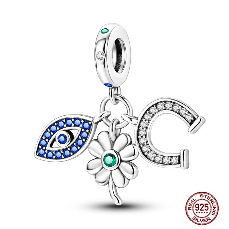 Standard Copper Craft Rotate Devil'S Eye Charms Fit Authentic Bracelet Blue Fatima Hand Palm Spacer Charms Handmade Jewelry Gift