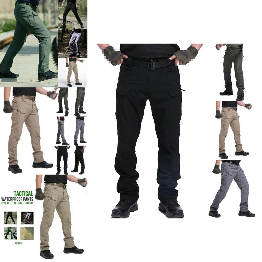 Herren Taktische Cargohosen Outdoor Wandern Winddichte Militärische Kampfhosen Sport