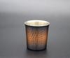 Shinkodo Japanese-made pure copper sake cup, 100ml, reddish-brown finish, hammered texture, gift wrapping available.