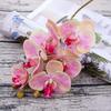1Pc 6Heads Artificial Butterfly Orchid Silk Flower Home Wedding Party Decor