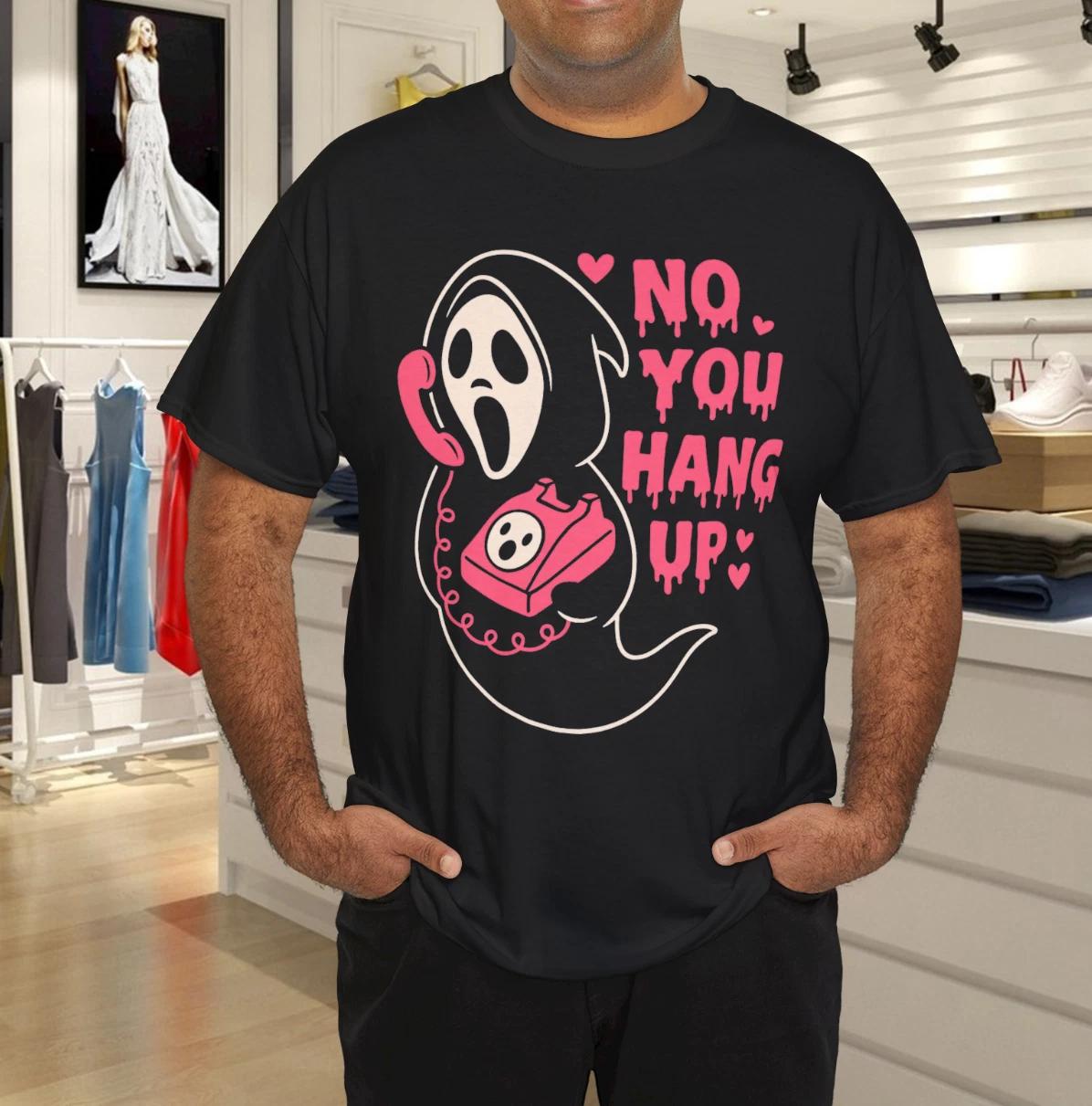 No You Hang Up Ghostface Scream T- Shirt 3XL