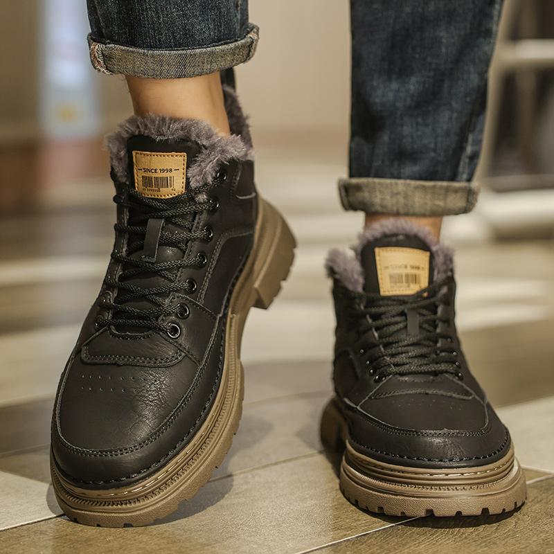 Winter Plush High Quality Indestructible Man Shoe Sneakers Breathable Running Shoes Anti-slip Outdoor Men's Sneaker Male Shoes