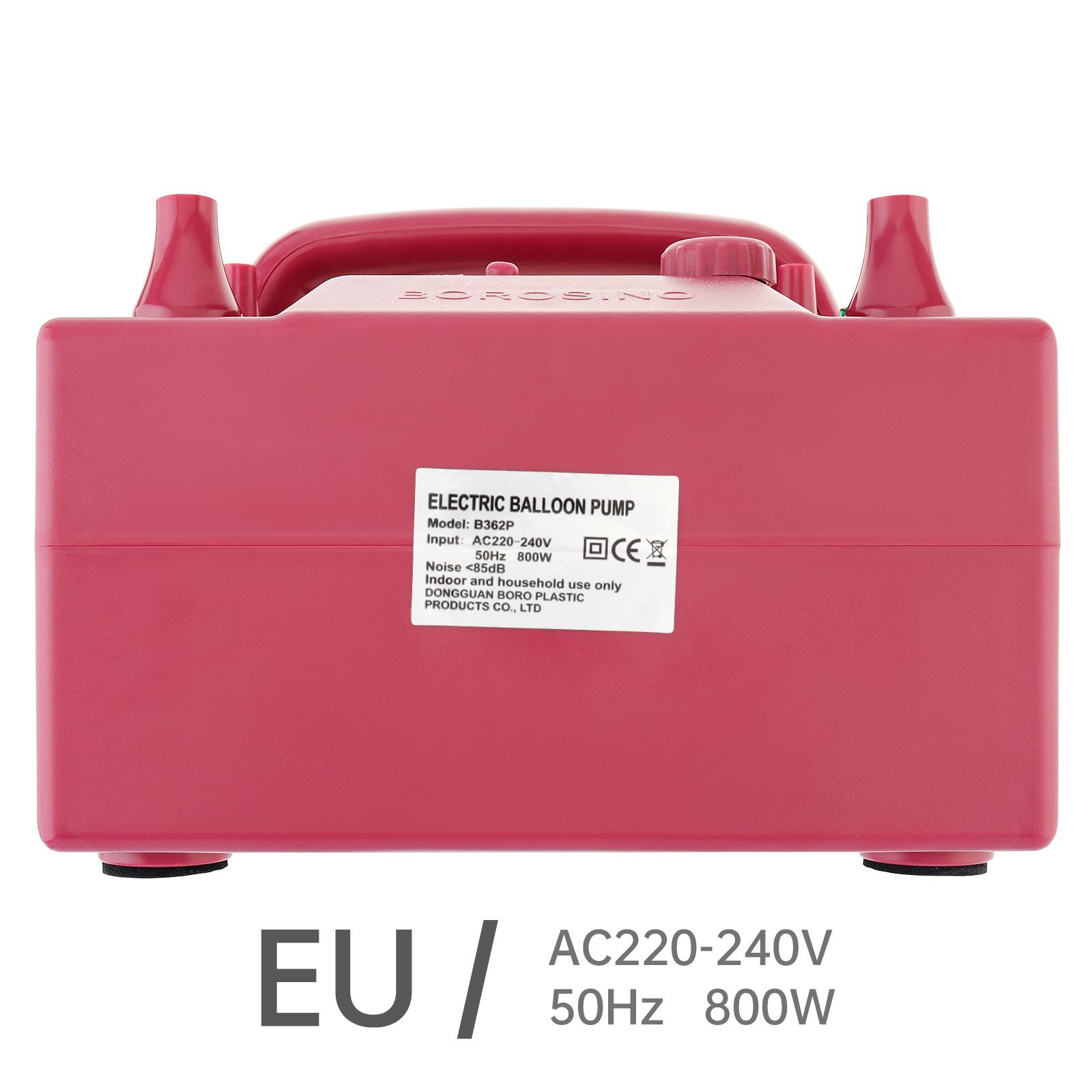 

800 Вт Многофункциональный Таймер Количественный Электрический Насос для Воздушных Шаров для Фестиваля / Вечеринки с 2 Надувными Насадками, Квадратный Надуватель для Шаров 220V EU