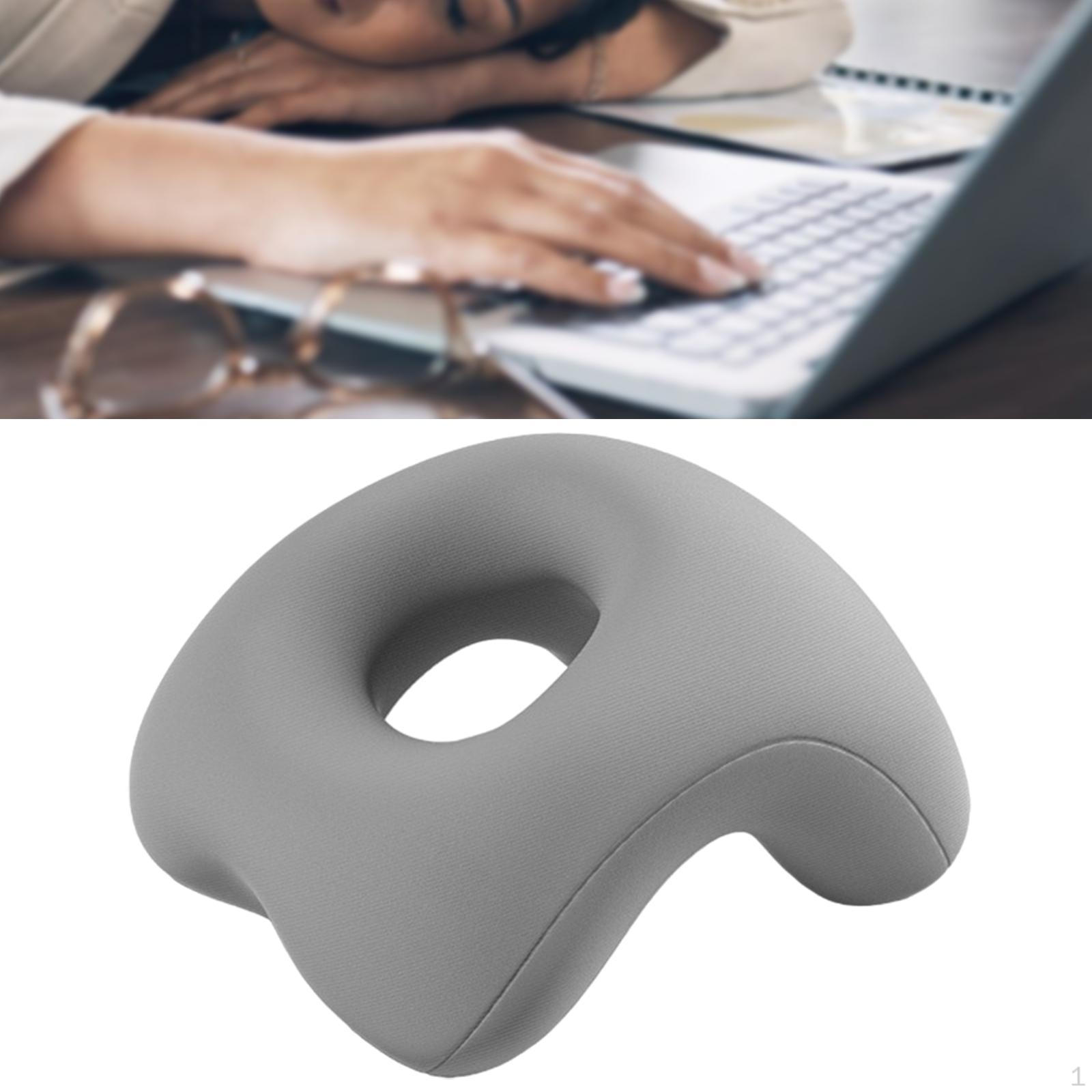 

Подушка для сна на столе Подголовник Лицо с сумкой для хранения Дизайн на молнии Офис Пена с памятью gray