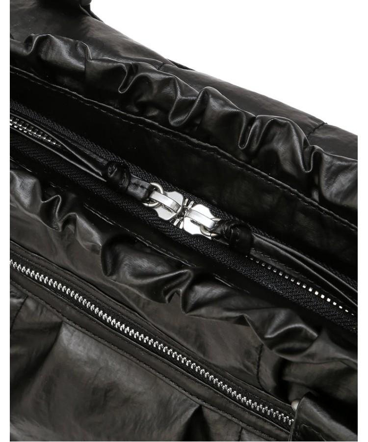 Athe Vanessabruno [Frill] Frill Chain Black Dupeskin Tote Bag M Aaba6E730Bk