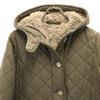 MACKINTOSH SCOTLAND Made In USA Quilted Coat 36 Khaki Back Bore Women Used