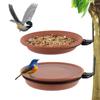 Removable Outdoor Adjustable Hanging Bird Food Trays Bird Bath Bowl Bird Feeder Pet Water Feeder