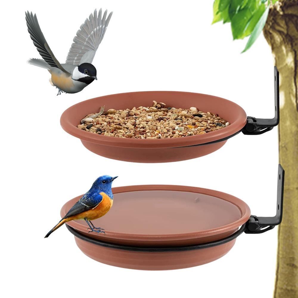 Hanging Creative Adjustable Outdoor Bird Feeder Pet Water Feeder Bird Food Trays Bird Bath Bowl
