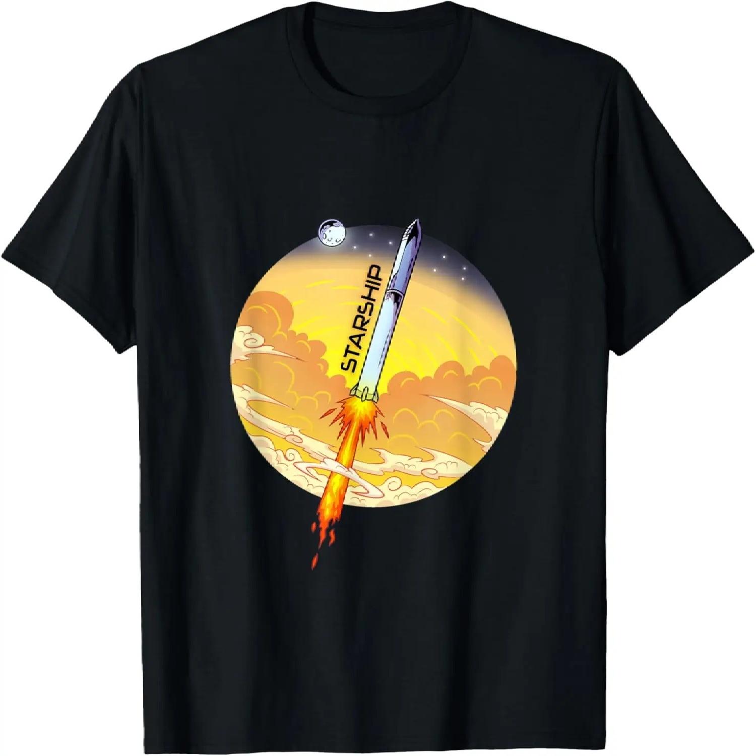 

Starship Fully Stacked Graphic Art T-Shirt S чёрный