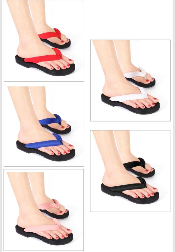 COZENTA Geta Sandals, Black, Thick Sole, Thong, for Yukata, Traditional Japanese Clothing, Cosplay, Summer Festivals, Adults, Stylish (Black, 24-25cm)