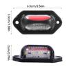 12-24V LED Car Truck License Plate Lights Waterproof White Red Side Marker Light for Car Motorcycle Van SUV Signal Tail Lamp