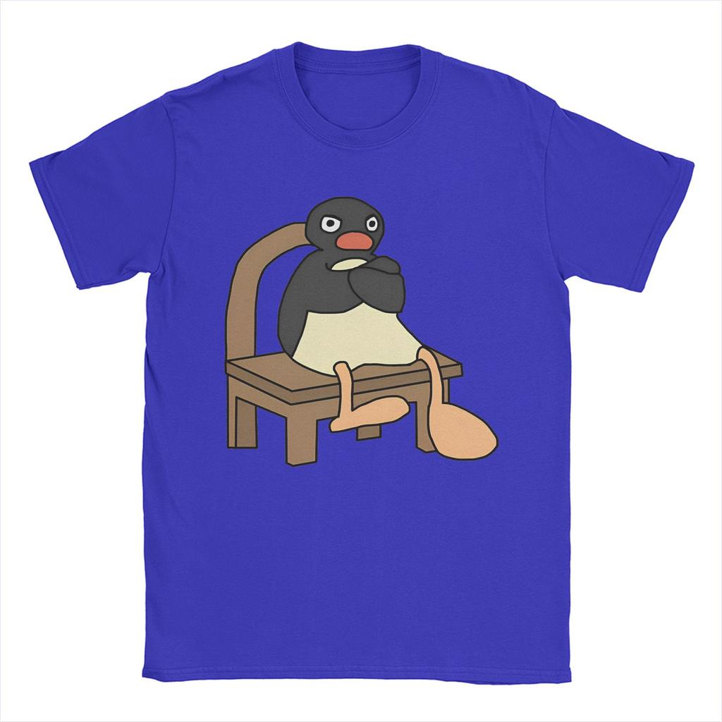 Men Women Printed Angry Pingu T Shirt Tee 100% Cotton  T-shirts Clothes