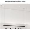 Height Adjustable Metal Clothing Hanging Racks,Commercial Wedding Dress Display Shelf Window Hanging Garment Rack, Ceiling Mount Clothes Storage