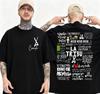 2025 Summer Singer Camilo La Tribu Album Letter Printed Tshirt Mens Fashion Retro Gothic Tshirt High Quality Cotton Tshirt