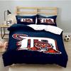 Detroit Tigers Emblem 3pcs Bedding Set,Including 1pc Duvet Cover And 2pcs Pillowcases Perfect Gift for Christmas,Ideal for Bedroom, Dormitory