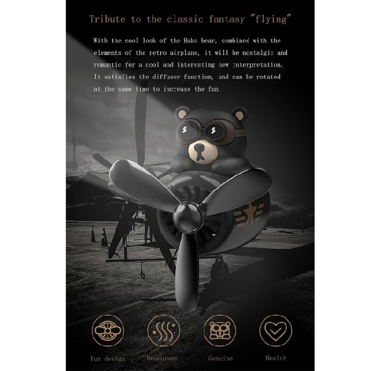 Automotive Air Outlet Flying Bear Piloting Freshener Holder Interior Trims