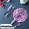 1 ks Magnetický skládací vějíř Přenosný s třásněmi Klasický ruční vějíř Venkovní Papírový Čínský K dispozici více možností