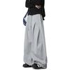 BeatStreet Amerikanische Retro Graue Machete Jogginghose Für Männer Und Frauen Y2k Harajuku Hip-Hop High-Waisted Lässig Locker Jogger Streetwear