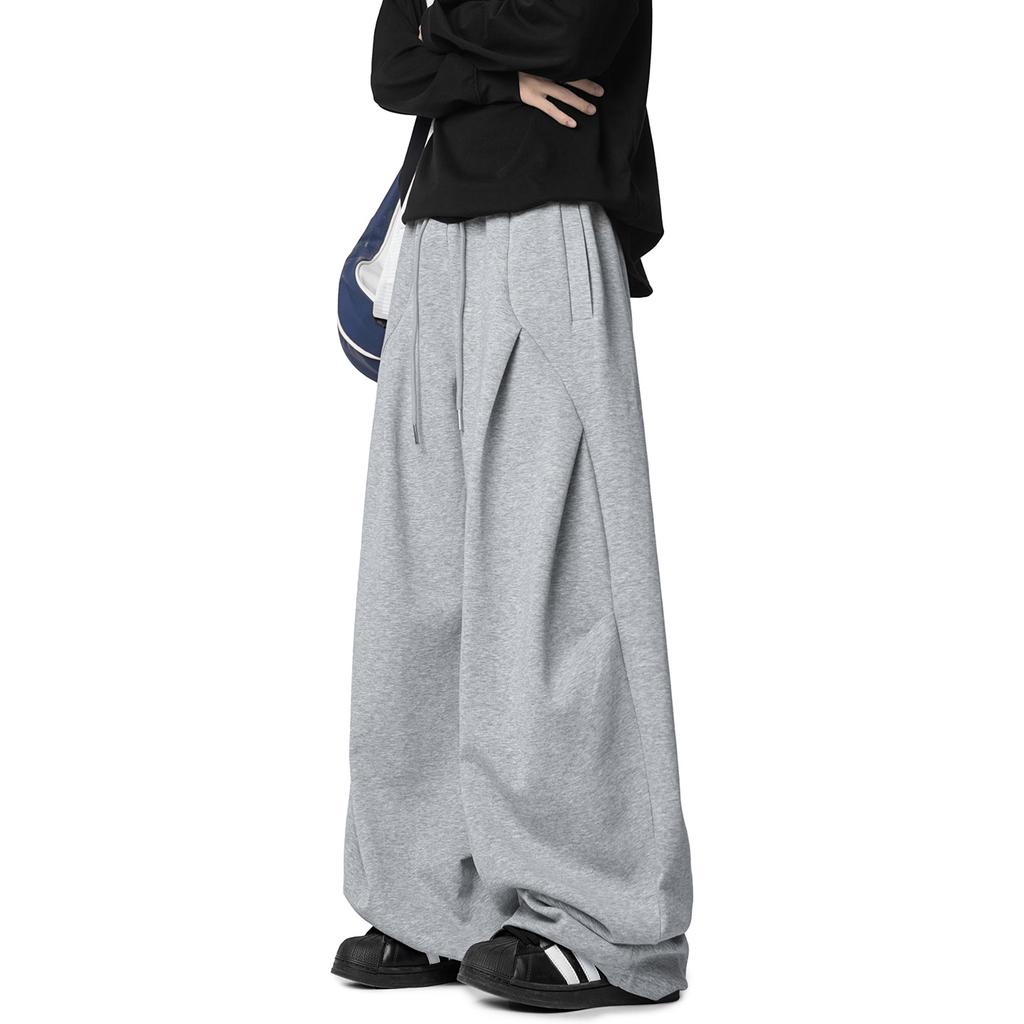 BeatStreet Amerikanische Retro Graue Machete Jogginghose Für Männer Und Frauen Y2k Harajuku Hip-Hop High-Waisted Lässig Locker Jogger Streetwear