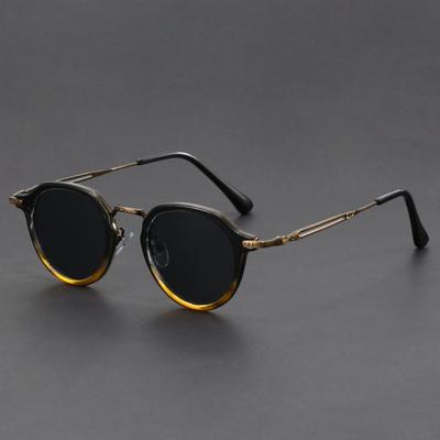 Handmade Tortoise Acetate Metal Leg Shades Frame Oval Square Men Ladies Classical Eyeglasses High Quality