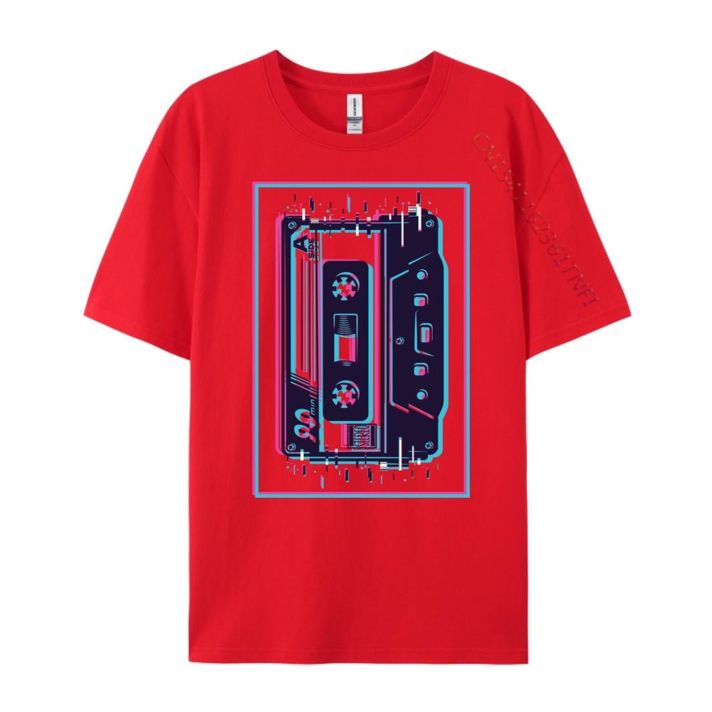 Aesthetic Mixtape 80s 90s Cassette Shirts Graphic Tee Men Cotton Camisetas De Hombre Free Shipping Clothes Casual