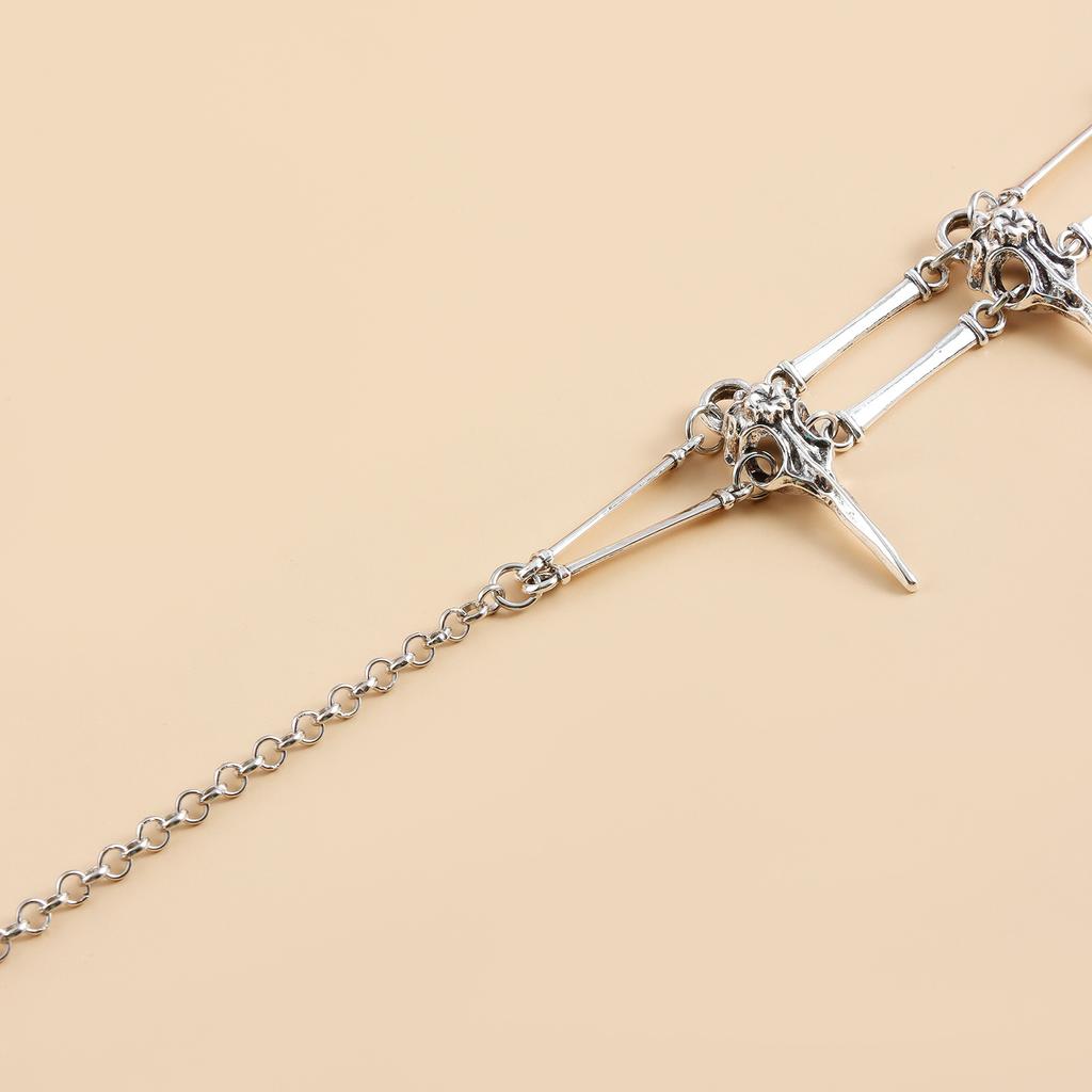 Gothic Bird Skull Necklace for Boyfriend Teen Girlfriend Gift