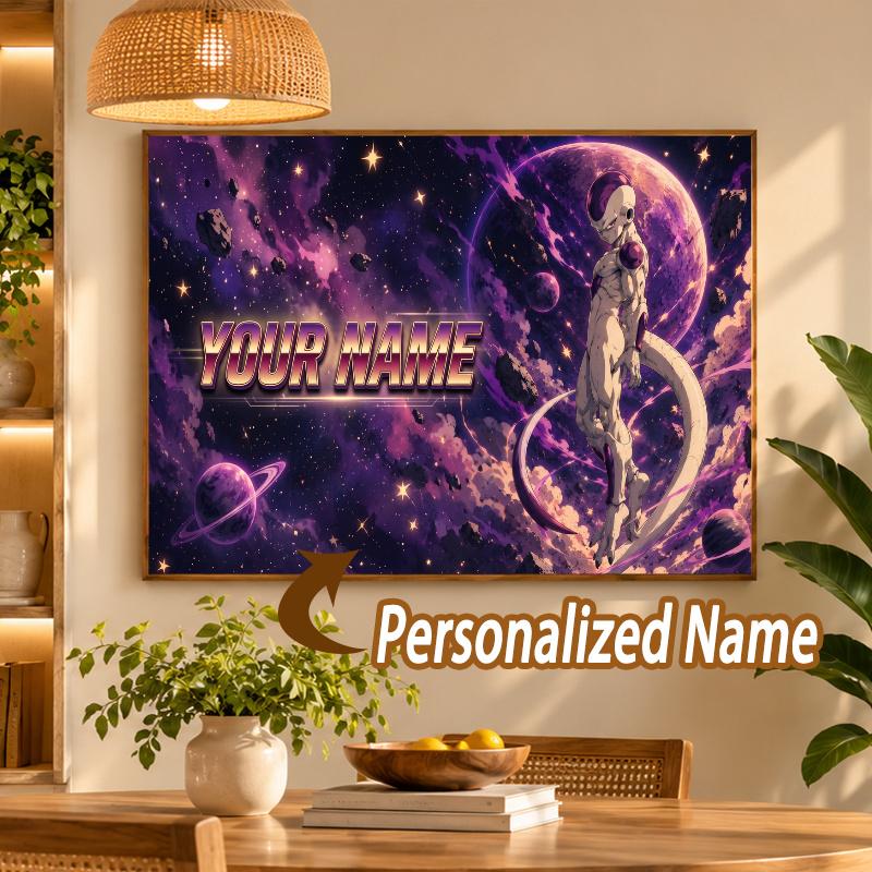 Frieza Custom Name Diamond Painting Personalized 5D Full Drill DIY Diamond Art Home Decor