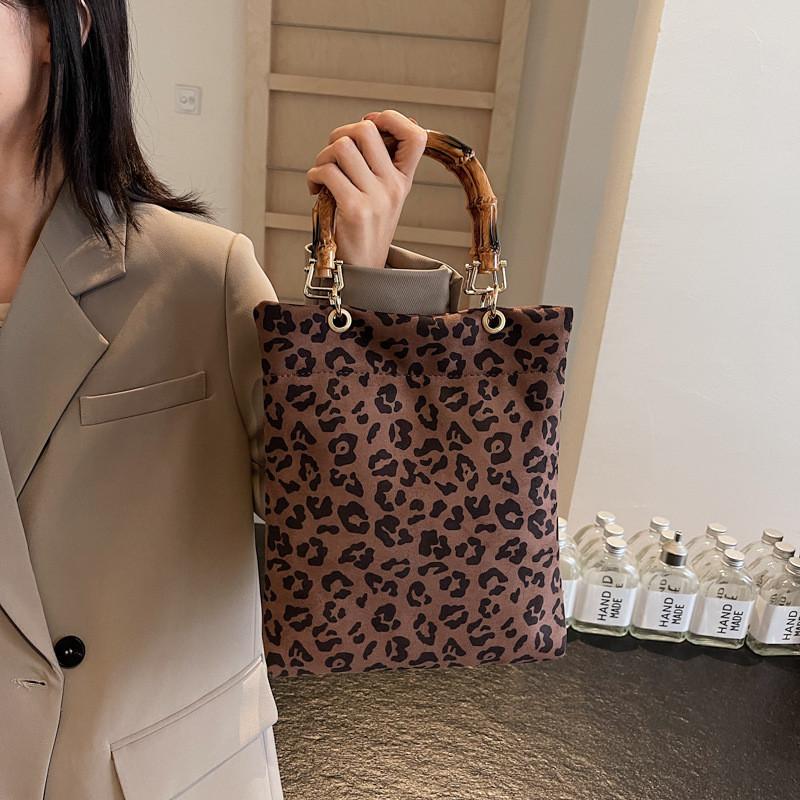 Ielgy Leopard Print Bag All-Match Cross-Body Exquisite Large-Capacity Tote