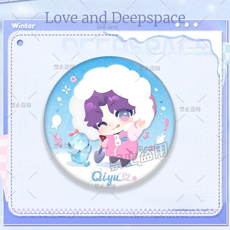 Love and Deepspace 58MM Badge Sylus Rafayel Zayne Xavier Caleb Anime Cosplay Cartoon Emblem Brooch Pin Fans Collection Deco Gift