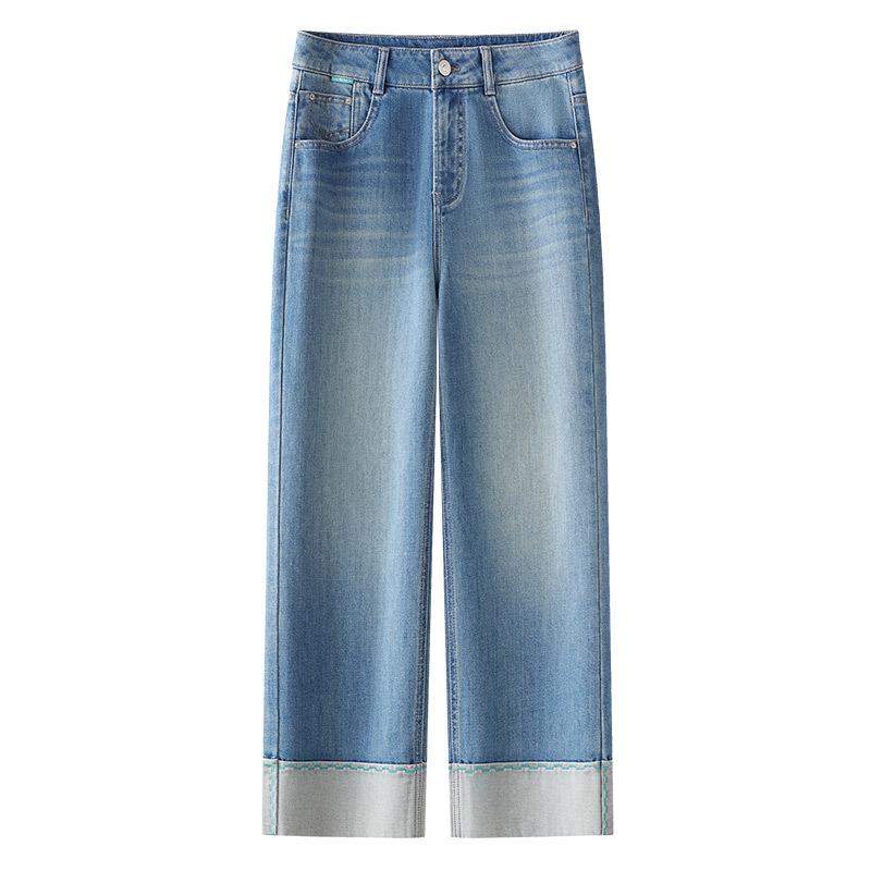

Women s Light-Colored High-Waisted Slimming Cropped Jeans - Spring 2025 Collection Extra Large