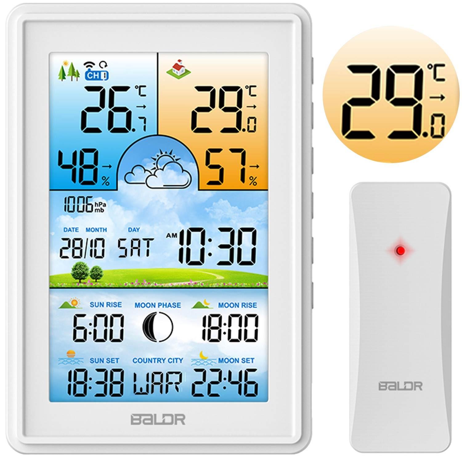 Stazione meteorologica con display BD-906 bianco