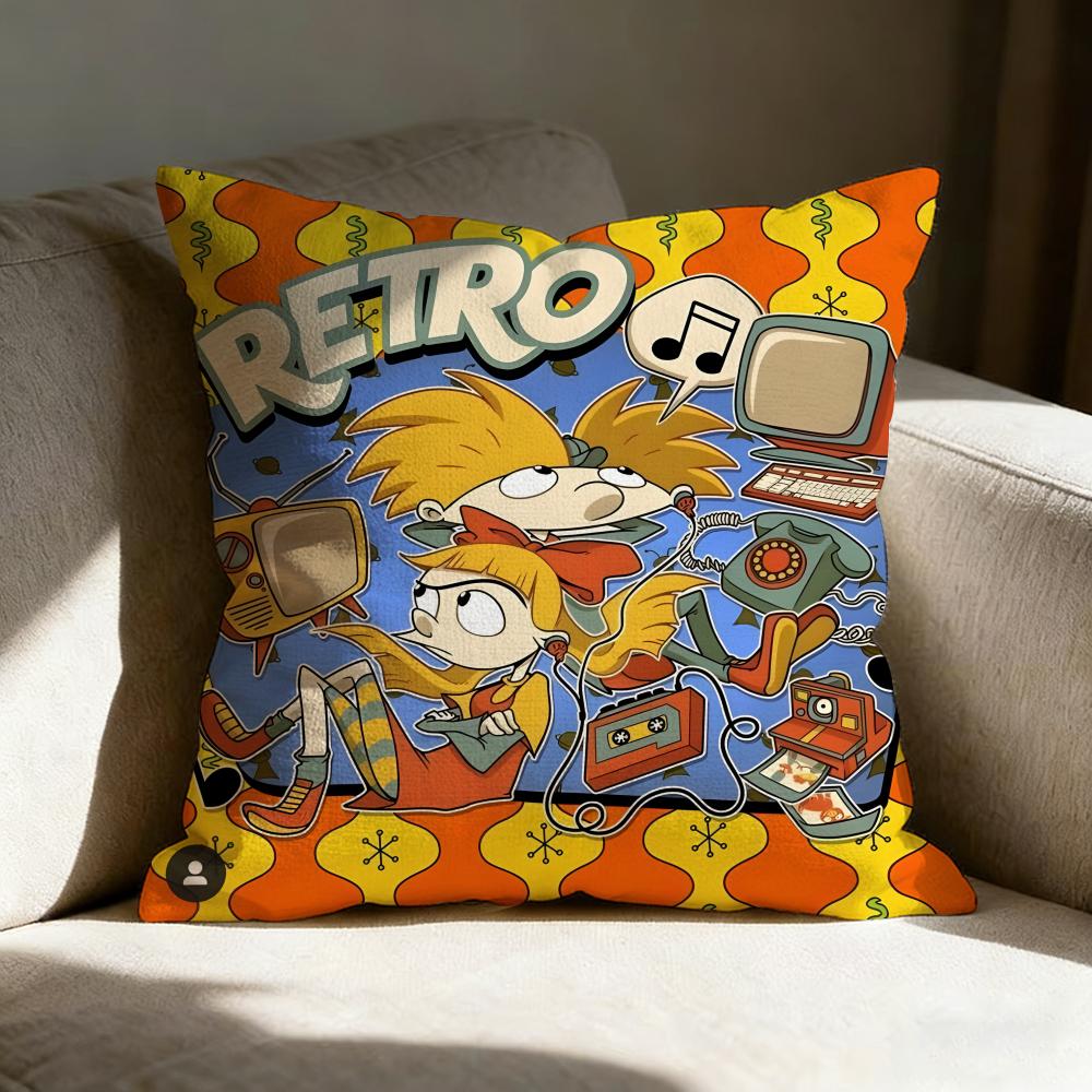 Hey Aarnold Cartoon Pillow Case Pillowcase Doublesided Printed Sofa Cushion Bedroom Headboard Pillow