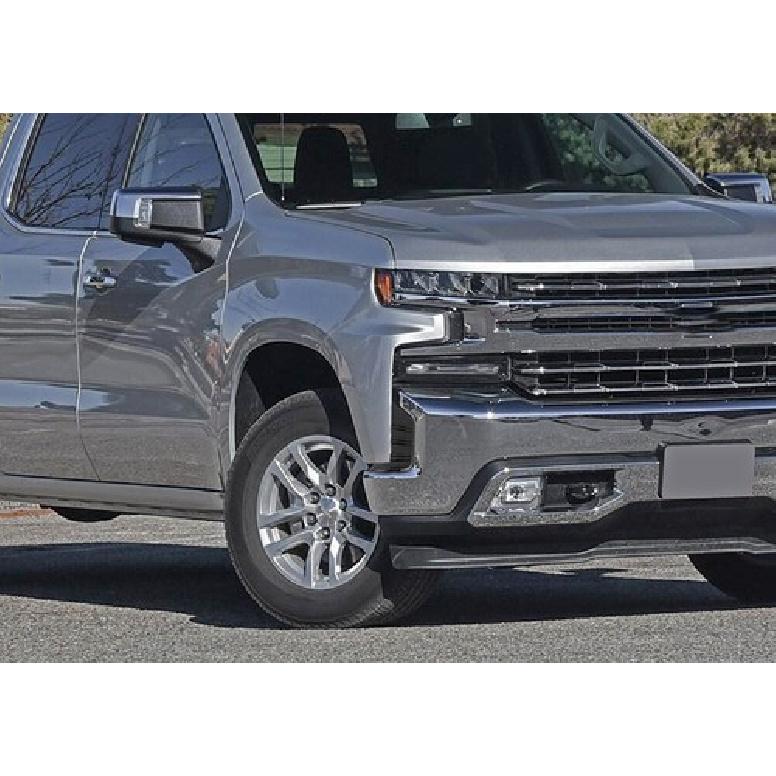 Front Bumper Fog Light Cover Trim Bezels For Chevy Silverado 1500 -22 Black