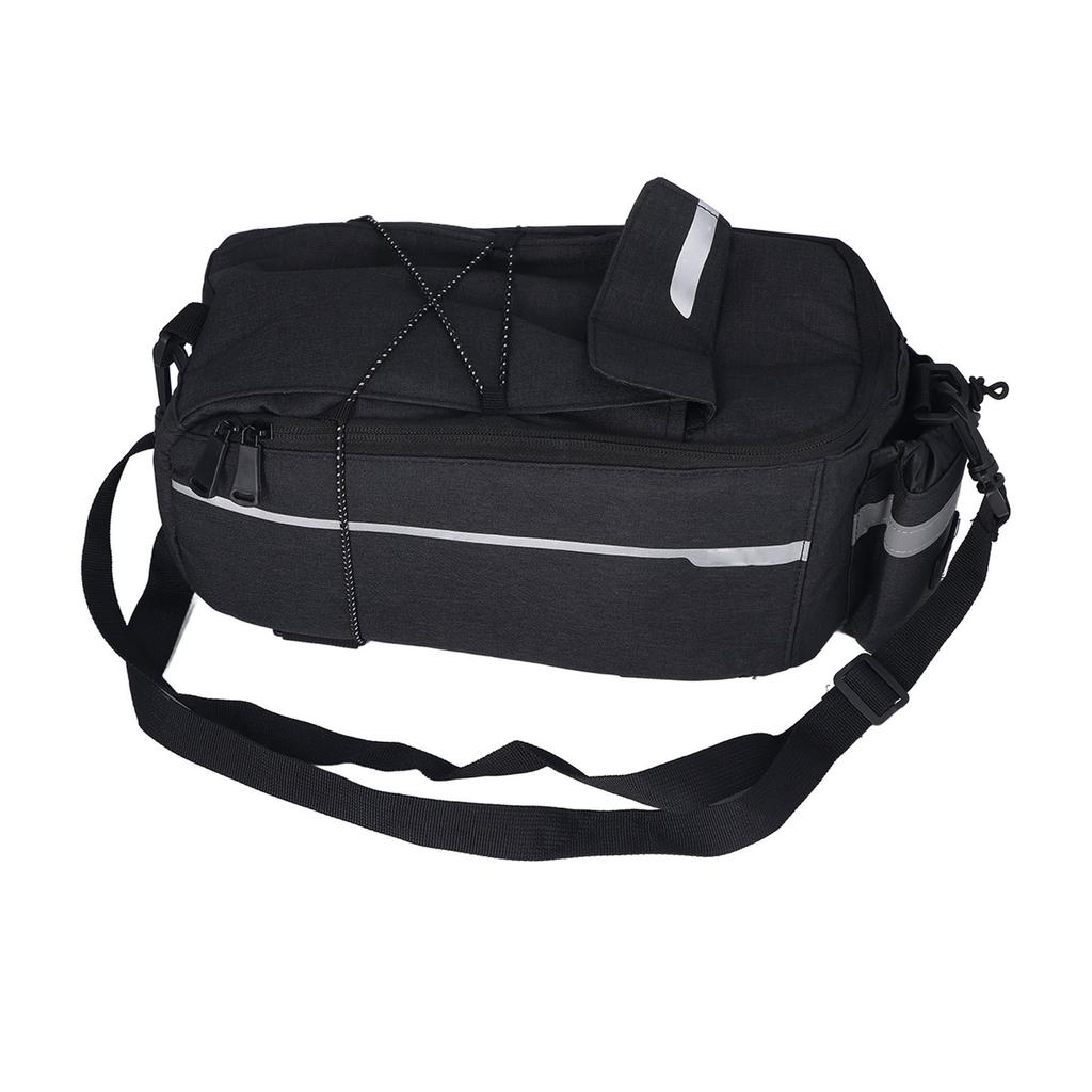 Mountain Bike Back Seat Bag Bicycle Rear Seat Bag Riding Equipment Accessories Black