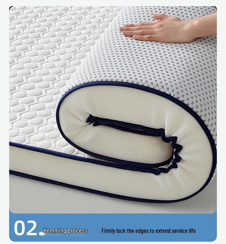 Thailand Natural Latex Mattress Topper - Single, Soft, Foldable Tatami Mat for Dorms & Home