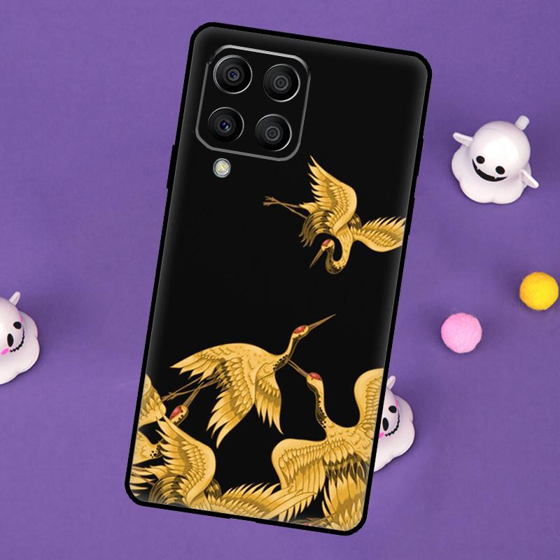Red-crowned Crane Bird Cover For Samsung Galaxy M55 M15 M33 M13 M23 M53 M31 M51 M14 M34 M54 M20 M30s M52 M32 Case