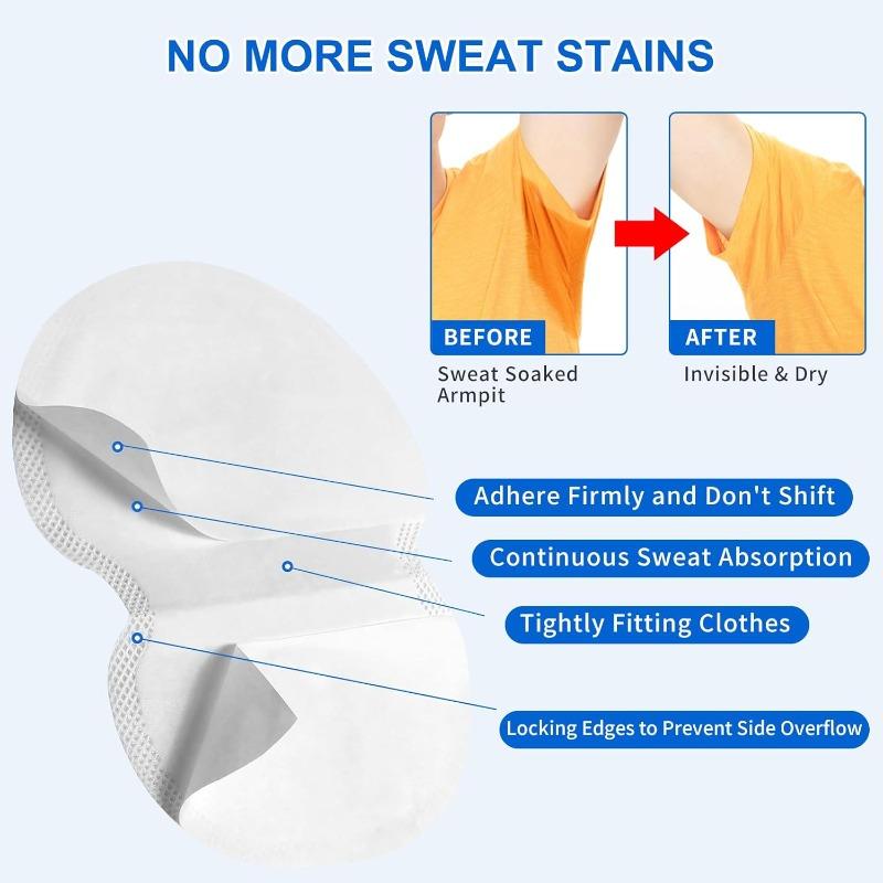 Unisex Underarm Sweat Pads Summer Underarm Pads Underarm Antiperspirant Patch Sweat Breathable Absorbent Pad Personal Care