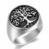 Hot Sale Punk Men Silver Color Tree of Life Ring Casting 316L Stainless Steel Rings for Men Ring Jewelry Bague Homme Fashion