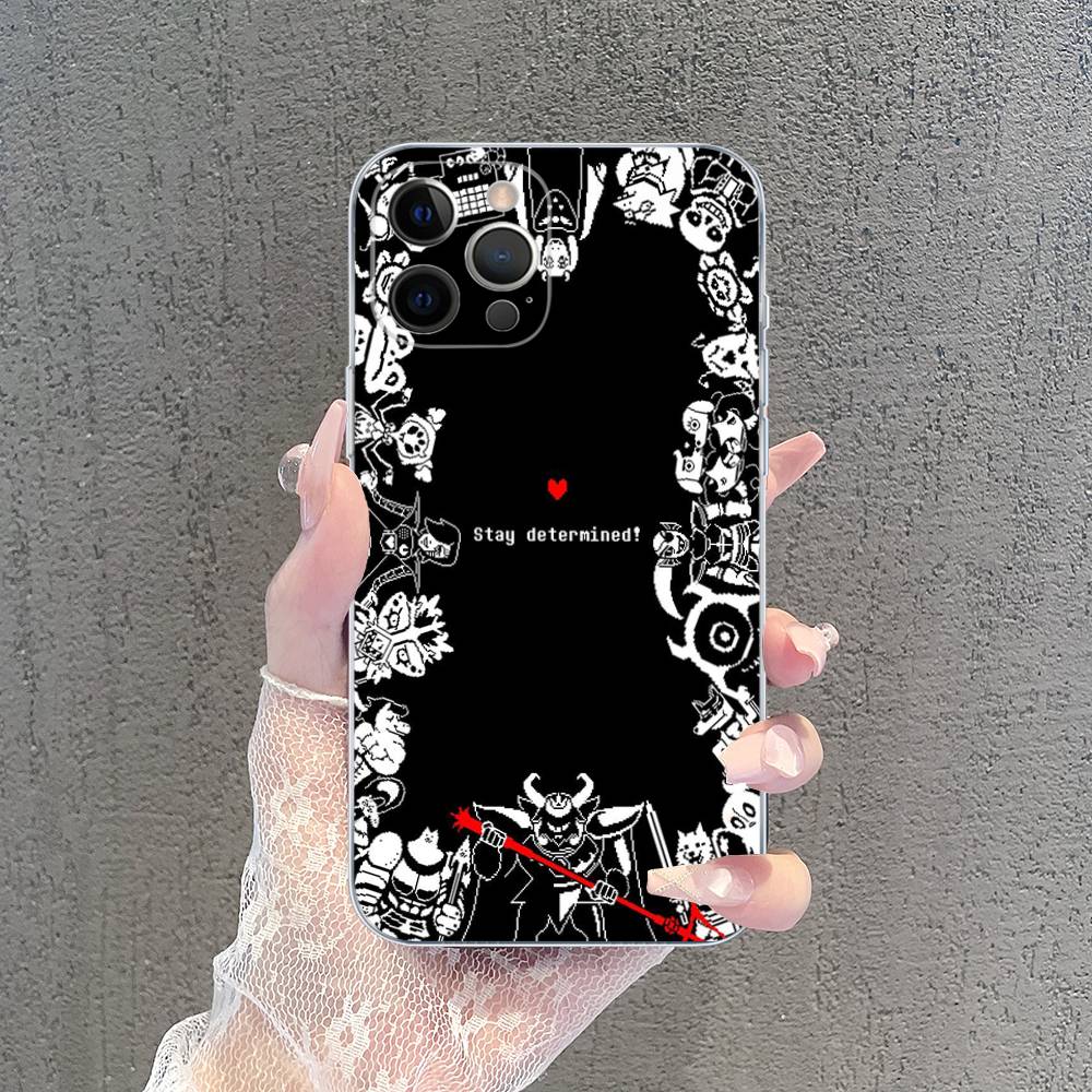 U-Undertale Game For IPhone 17 16 15 14 13 12 11 Pro Max Plus Mini Funda For Transparent Cover