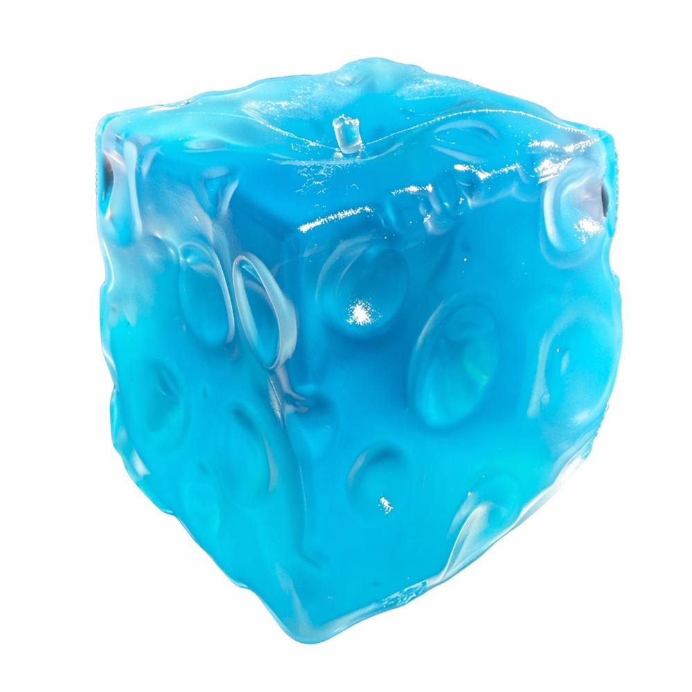 Square Cheese Cube Ball Super Soft Sensory Fidget Ball Transparent Cheese Squishy Toy Office