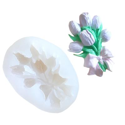 Flower Bouquets Silicone Candle Molds Silicone Soap Molds for Candle Soap Chocolate Molds for Candy Cake Fondant Baking