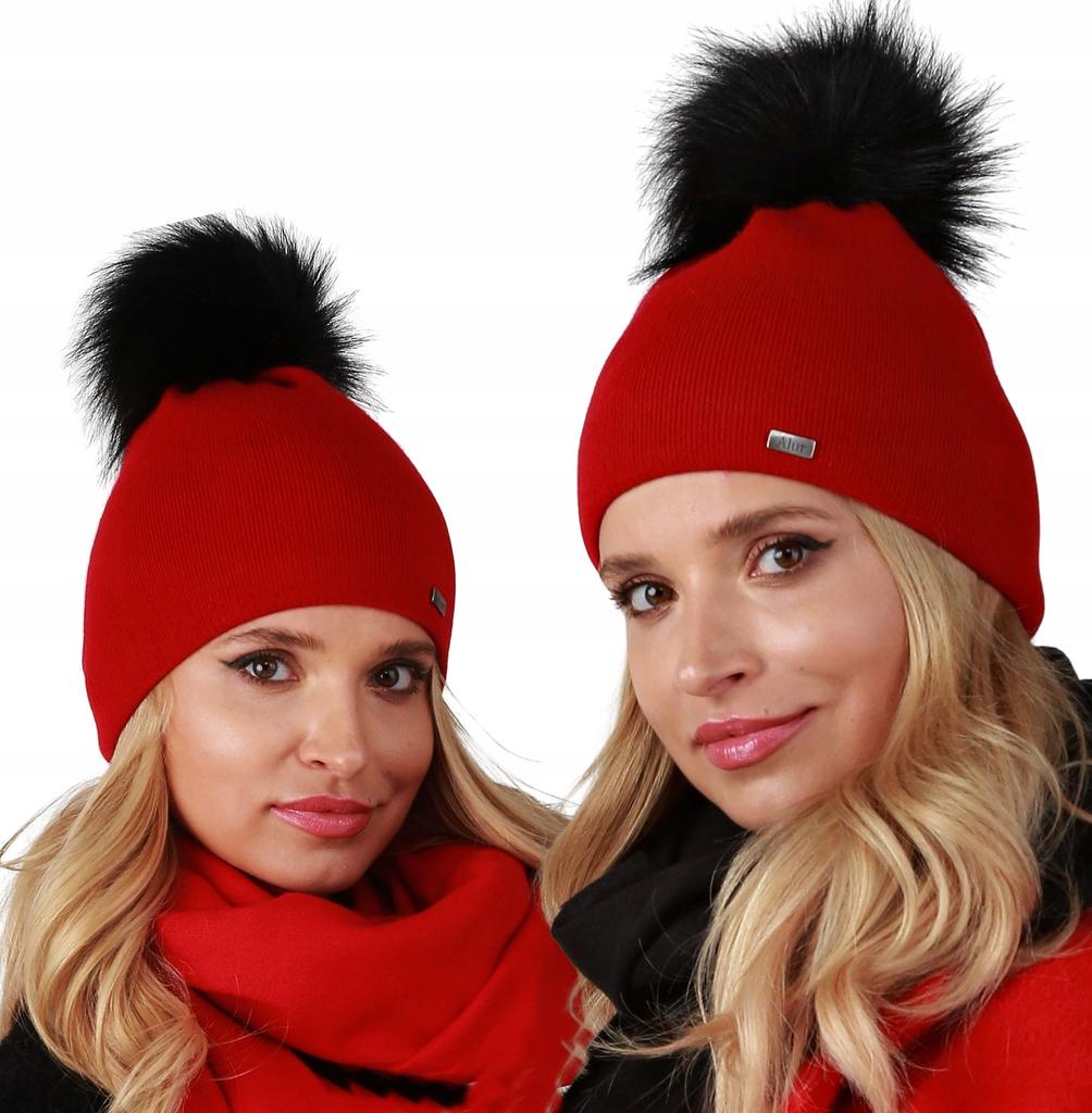 Warm Hat With Pompom, Two Layers A13