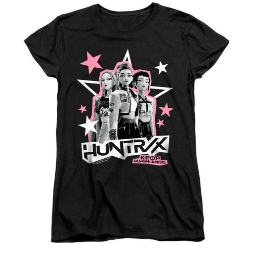 K-Pop Demon Hunters Womens/Ladies Huntrix Scrapbook Stars Fitted T-Shirt