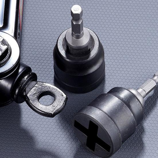 Adattatore per Cricchetto Rivestimento Antiruggine Antiscivolo Ergonomia Elettrico Manuale Bussola Forgiata Strumento di Posizionamento Rapido a Perno