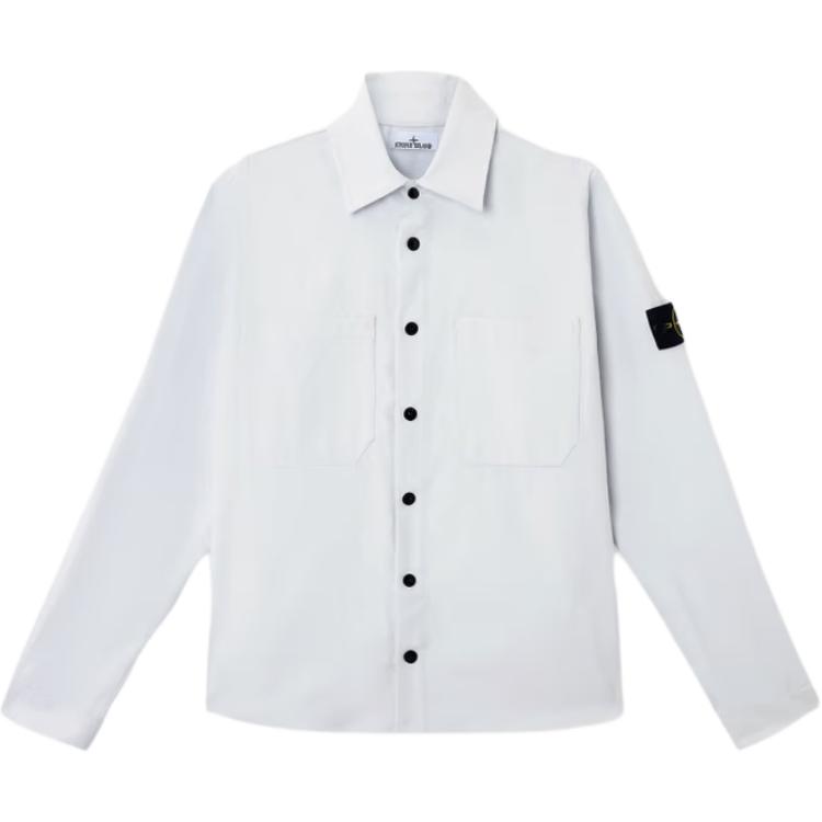 

Stone Island Ss25 Chest Pocket Design Casual Long Sleeve Shirt Men shirts K1S151200113-V0041 L