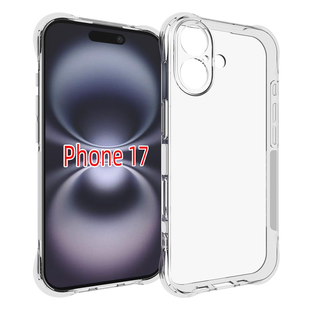 For iPhone 17 Case WANLONFENG WL Series 2.0mm TPU Phone Cover with Tempered Glass Film
