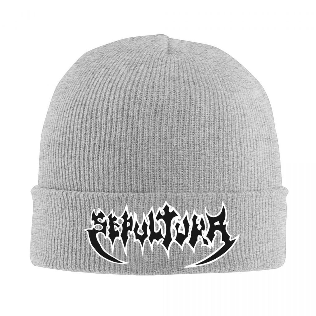 Sepultura Slayer Death Metal Warme Strickmütze Mode Mütze Herbst Winter Outdoor Beanie Hüte für Unisex Damen Erwachsene