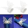 Pack of 12 Butterfly Paper Napkin Rings For Wedding Party Decoration
