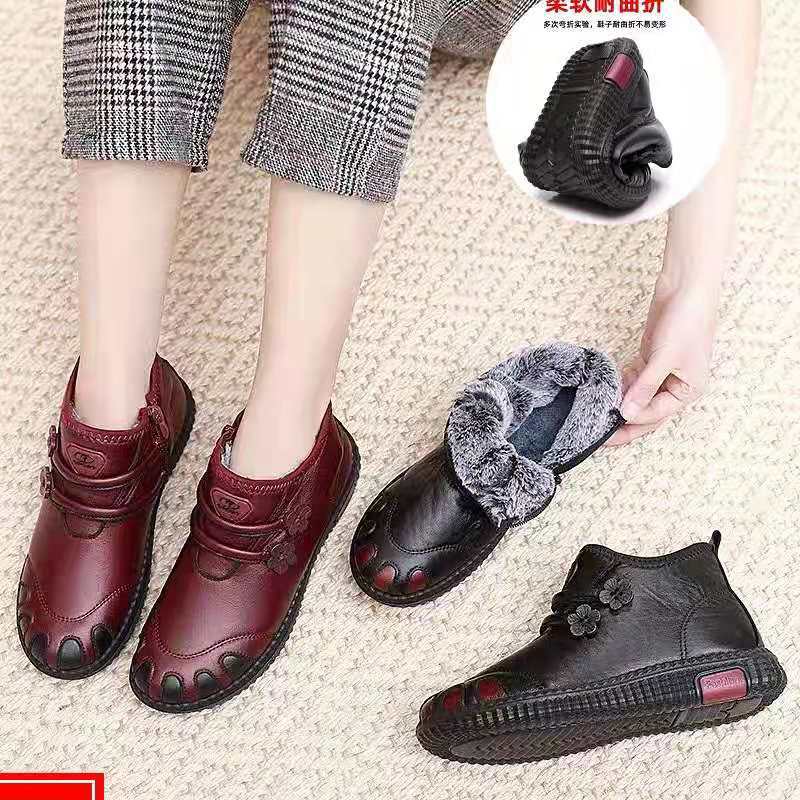 Winter snow cotton women snow boots velvet women cold warm the elderly cotton shoes