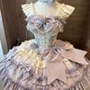 Sweet Lolita Young Girls Lolita Fashion Handmade Couture Frilly Dress Princess Core Women Boutique Wedding Party Costume